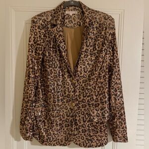 Sequin Leopard blazer